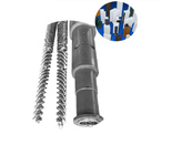 Bimetallic / Nitrided Conical Twin Extruder Screws And Barrels For WPC PVC PE Industry