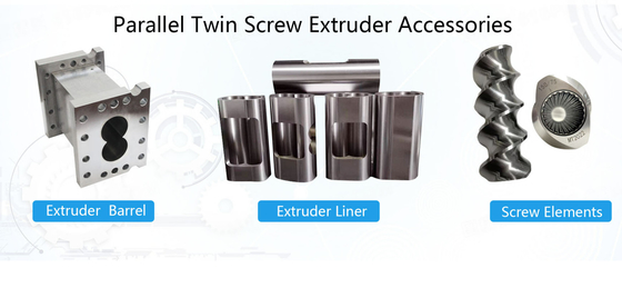Parallel Twin Screw Extruder Parts For Production Compounds Re-Compounds And Regranulates