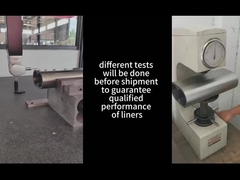 Parallel twin screw extruder liner testing