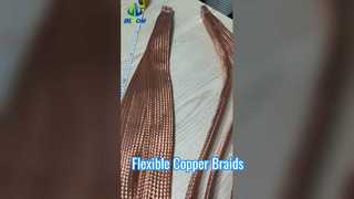 Bare copper braided flexible connection-v