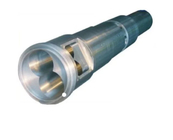 51/105 55/110 92/188 Bimetallic Conical Twin Screw Barrel For Spc / Lvt Extruder