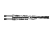UPVC Pipe 65/132 Conical Twin Screw Barrel With Bimetallic Layer