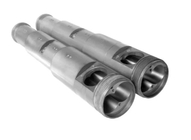 51/105 55/110 92/188 Bimetallic Conical Twin Screw Barrel For Spc / Lvt Extruder