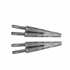51/105 65/132 80/156 Nitrided Conical Twin Screw Barrel For Extruder Machine