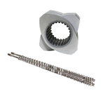 The Lab Twin Screw Extruder Twin Screw Element Used In The Plastic Processing And Extrusion Process