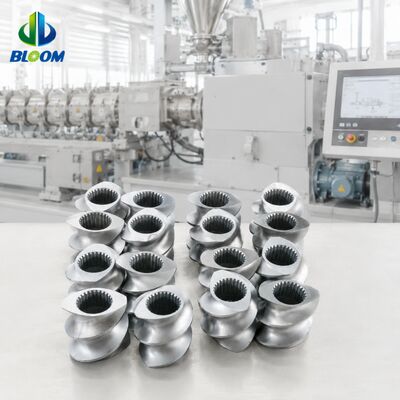 Quality  Wear and Corrosion Resistant Twin Screw Extruder Screw Elements with CNC Precision Machining and HRC 58-62 Hardness factory