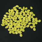 Yellow Decorative Fish Tank Luminous Garden Pebbles Quartz Surface