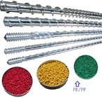 Bimetallic Screw Barrel For LDPE / HDPE / PP / PE / PVC Blowing Molding Machine 