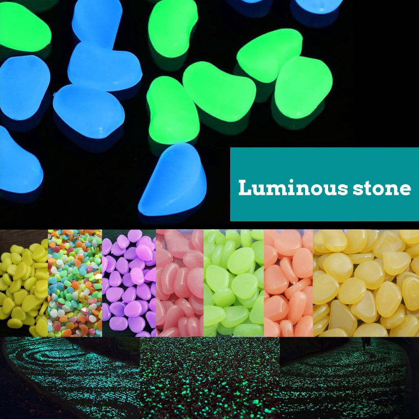 Moonlight Pebbles Colorful Glow In The Dark Garden Pebbles For Home Garden Decoration ...