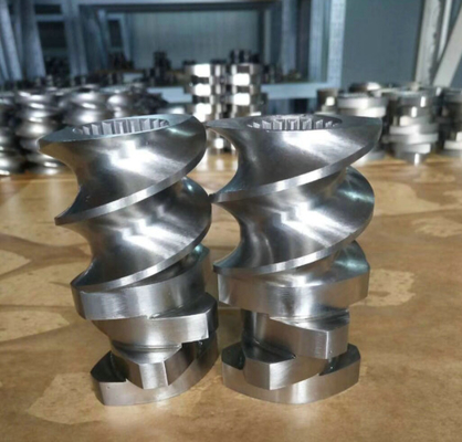 Germany 45 Plastic Extruder Parts Bimetallic Alloy Screw Barrel Screw Element
