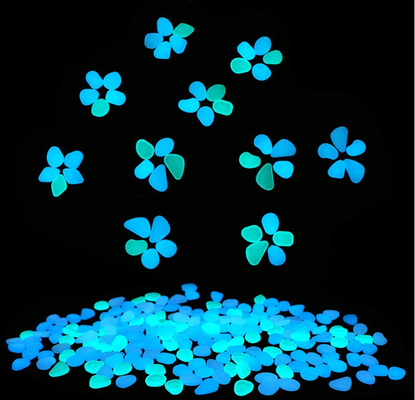 Resin Plastic Glow In The Dark Pebbles Luminous Crushed