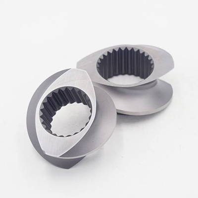 Conical Twin Screw Barrel Nitrided Bimetallic Screw For Extruder Machine
