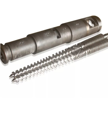 Conical Twin Screw Barrel Nitrided Bimetallic Screw For Extruder Machine