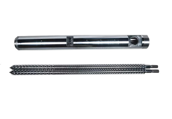 Bimetallic Parallel Twin Screw Barrel For Plastic Extruder Machine