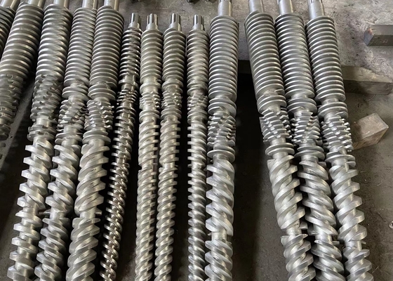 Screw Elements With Nitride Steel 38CrMoAla HV800 - 900 Depth 0.4 - 0.7mm