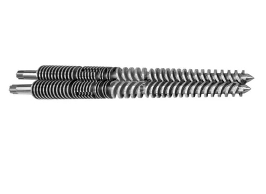 UPVC Pipe 65/132 Conical Twin Screw Barrel With Bimetallic Layer