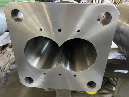 92/188 High Output Conical Twin Screw Barrel For Extruder Spare Parts