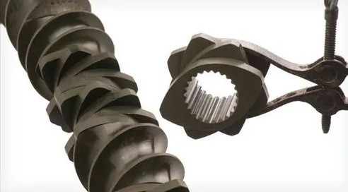 Plastic Machinery Twin Screw Extruder Barrel Screw Elements Corrosion Resistance