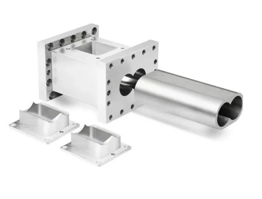 Twin Screw Extruder Parts Bimetallic Barrel Wood Plastic Composite Pellet