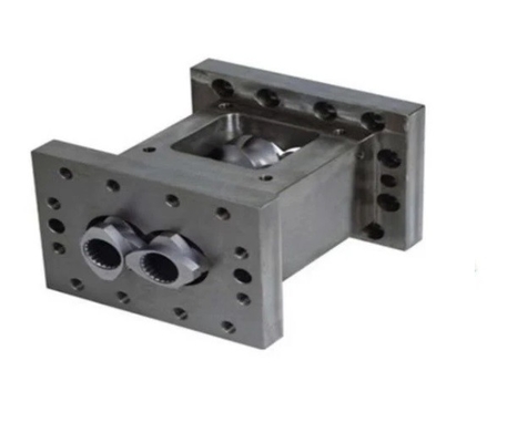 Twin Screw Extruder Parts Bimetallic Barrel Wood Plastic Composite Pellet