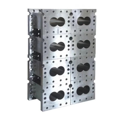 Twin Screw Extruder Parts Bimetallic Barrel Wood Plastic Composite Pellet