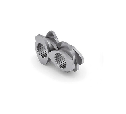 Bimetallic Rubber Extruder Spare Parts Double Screw Barrel For Plastic Filler