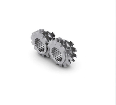 Bimetallic Rubber Extruder Spare Parts Double Screw Barrel For Plastic Filler