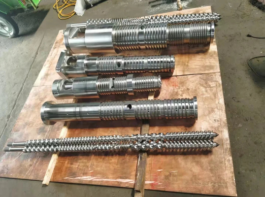 Conical Twin Screw Barrel For PVC Pipeline Extruder 80/156 65/132 55/110 50/105