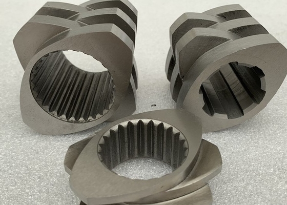 Large Diameter Zk320 Twin Screw Elements With Bimetallic Alloy Material Wear Resistance