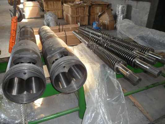 Conical Twin Screw Barrel For PVC Pipeline Extruder 80/156 65/132 55/110 50/105