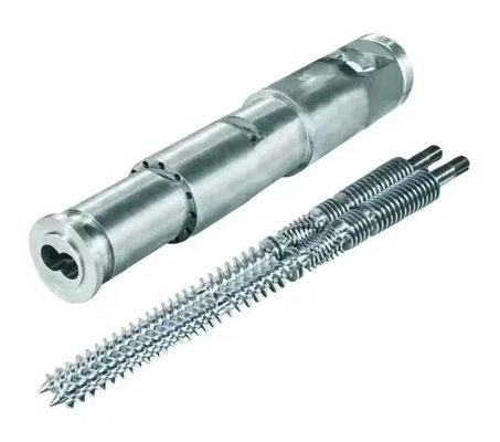 38CrMoAlA Conical Twin Screw Barrel with HV900-1000 Hardness for PVC WPC Profile Pipe Extruder