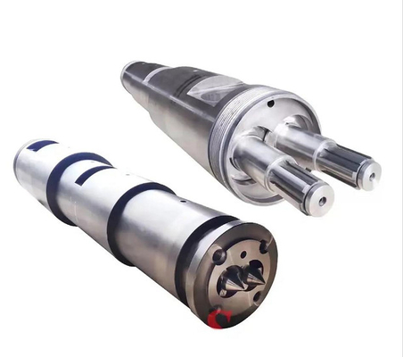 51 / 105 65 / 132 80 / 156 PVC Conical DOUBLE Twin Screw Barrel For Plastic Extruder