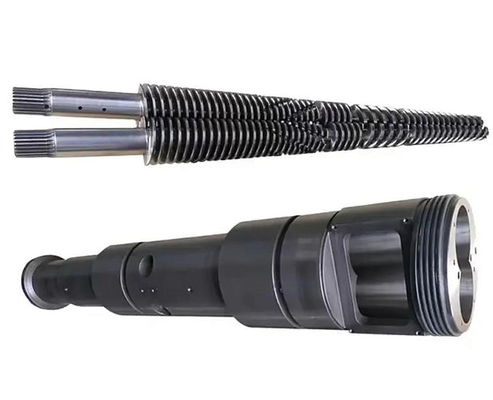 Bimetallic Nitrided Conical Twin Screw Barrel For WPC PVC PE Industry
