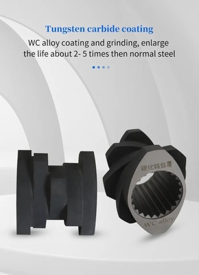 Twin Plastic Extruder Bimetallic Screw And Barrel For Extrusion