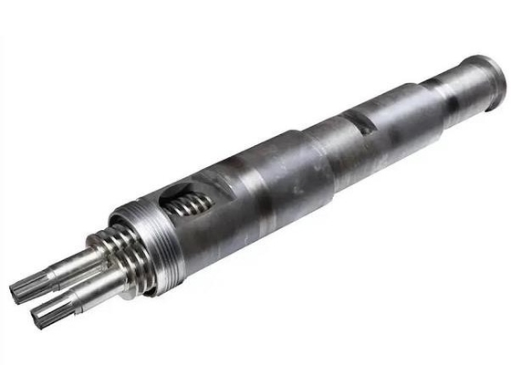 38crmoala Alloy Structural Steel Conical Twin Screw And Barrel For PVC WPC Profile