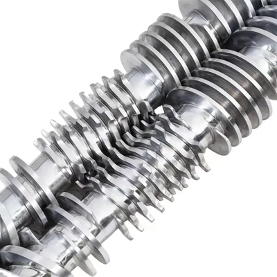 51/105 65/132 80/156 Bimetallic Conical Twin Screw Barrel For PVC Extruder