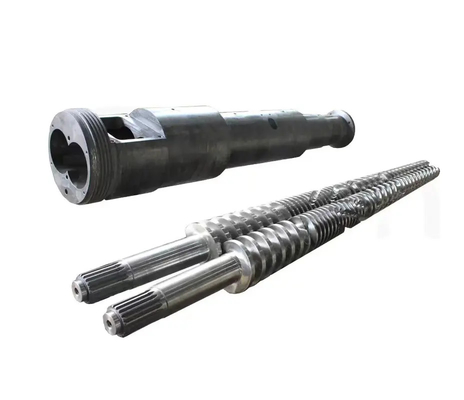 38crmoala Alloy Structural Steel Conical Twin Screw And Barrel For PVC WPC Profile
