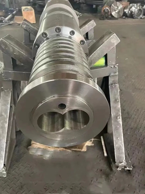 38crmoala Alloy Structural Steel Conical Twin Screw And Barrel For PVC WPC Profile