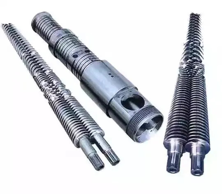 38crmoala Alloy Structural Steel Conical Twin Screw And Barrel For PVC WPC Profile