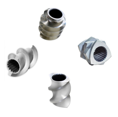 Metal W6mo5cr4V2 Screw Components Twin Screw Extruder Spare Parts Screw For Plastic