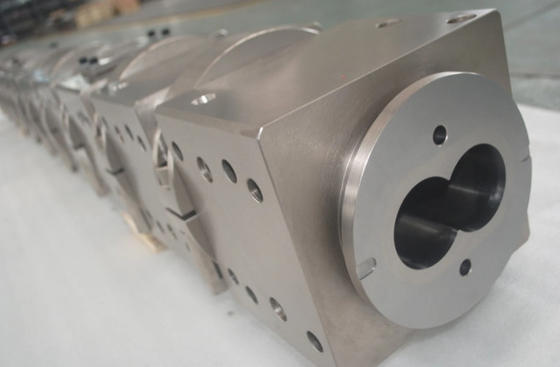 Screw Elements And Barrel Section For Parallel Twin Screw Extrusion
