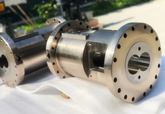 Screw Elements And Barrel Section For Parallel Twin Screw Extrusion