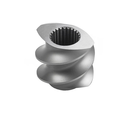 Bimetallic Extruder Screw Element For Wood Plastic Extruder / Twin Screw Extruder