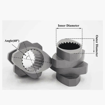 Extrusion Screw Elements And Barrel For Plastic Extruder Machine Parts
