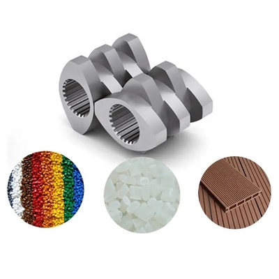 Twin Screw Extruder Spare Part Screw Element For Working Rubber Or Plastic