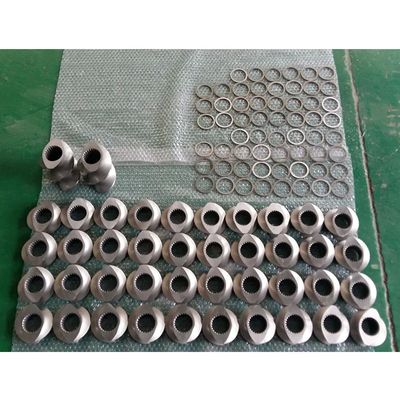 Twin Screw Extruder Spare Part Screw Element For Working Rubber Or Plastic