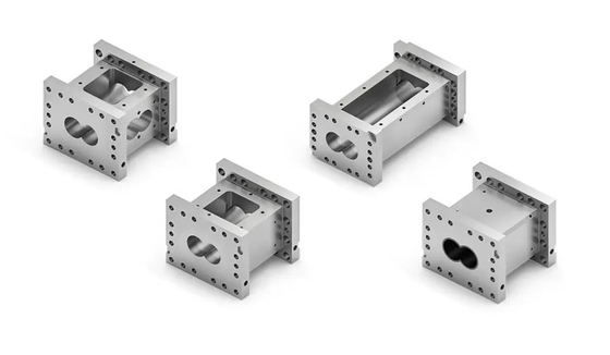 Screw Elements And Barrel Section For Parallel Twin Screw Extrusion