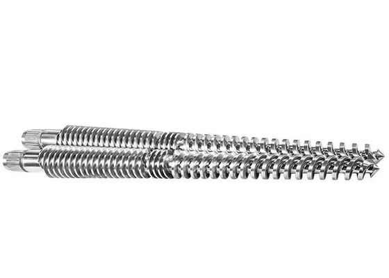 65 / 132 80 / 156 92 / 188 Conical Twin Screw Barrel Bimetallic Or Nitrided Treatment