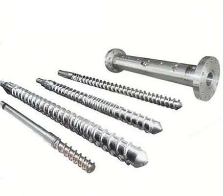 HDPE Bimetallic Pvc Screw And Barrel With Flange Machinery Parts