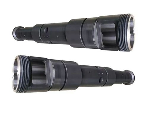 Bimetallic Nitrided Conical Twin Screw Barrel For WPC PVC PE Industry